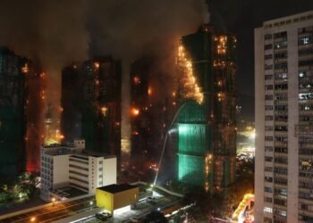 Hong Kong tower fire toll rises to 44, police arrest three