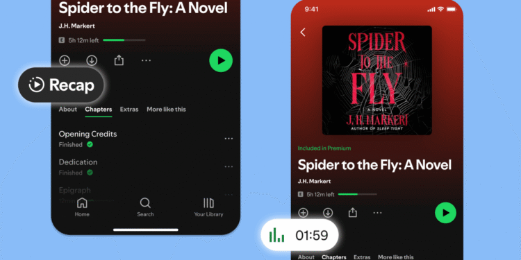 Spotify's New AI-Powered Audiobook Recaps Will Remind You Where You Left Off