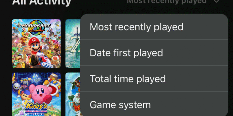 There’s Finally a Better Way to View Your Nintendo Switch Play History