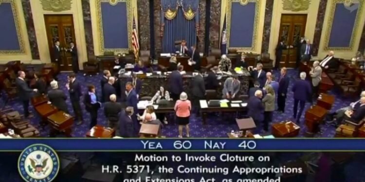 US Senate passes bill to end government shutdown, sending it to House