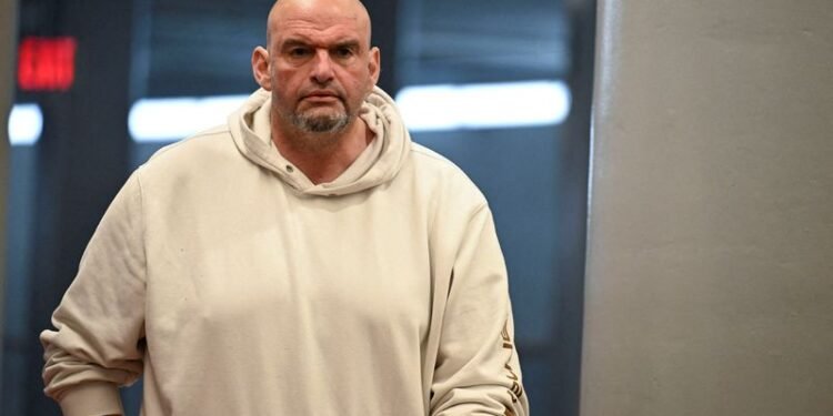 US Senator Fetterman home after fall and brief hospitalization