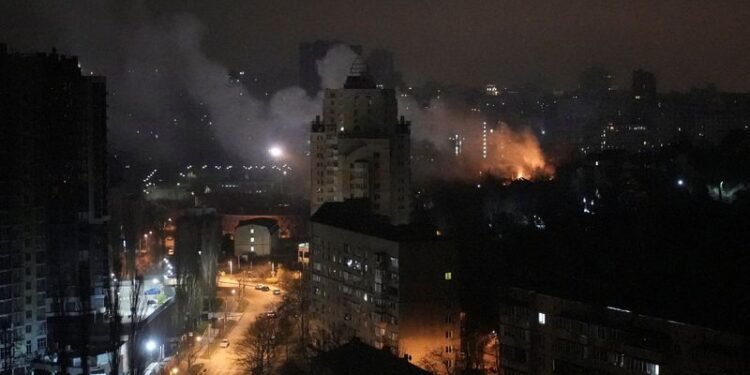 Vast Russian overnight attack on Ukraine kills three, wounds dozens