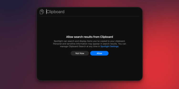 You Can Finally See Your Mac's Clipboard History in Spotlight