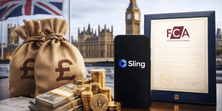 Crypto Payments App Sling Money Bags UK FCA License
