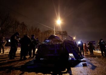 Russian drones, missiles pound Ukraine before Zelenskiy-Trump meeting
