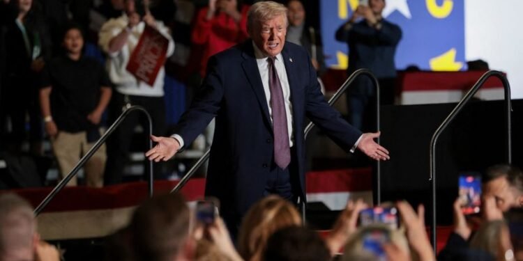 Trump hopes North Carolina speech will bolster standing on US economy