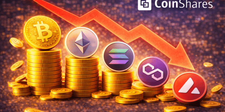 Crypto Products Record Largest Outflow since Mid-Nov 2025: CoinShares