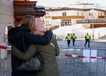 New Year party at Swiss ski resort turned into a disaster zone