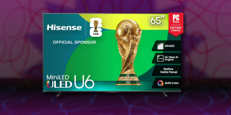 The Hisense U6 Series TV Is Over $300 Off