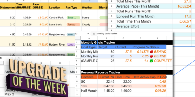 This Personalized Running Spreadsheet Is My Tech Upgrade of the Week