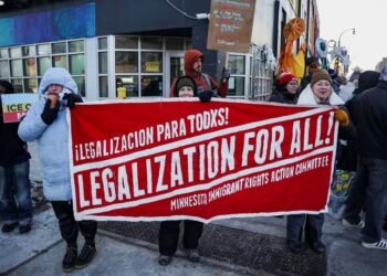 Thousands demonstrate in Minnesota and across US to protest ICE