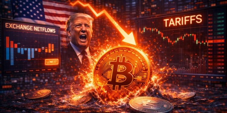 Trump Tariffs Fuel Bitcoin’s Risk-Off Correction: Exchange Netflows Hint At Short-Term Selling