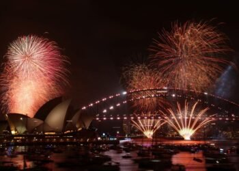 World bids goodbye to 2025 with fireworks and icy plunges