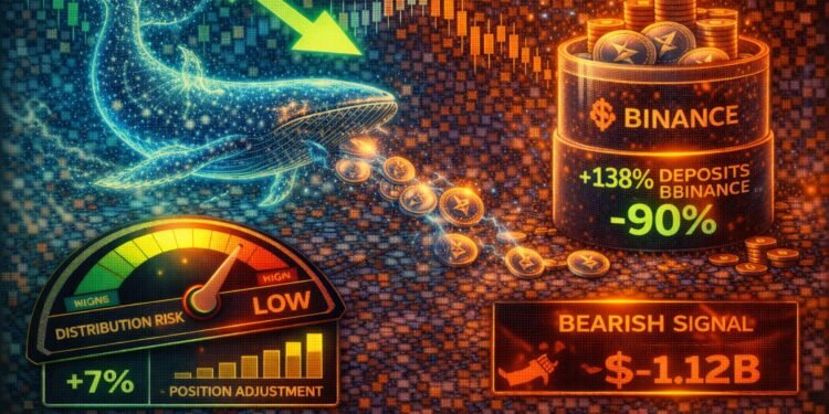 XRP Whale Deposits To Binance Ease: Data Points To Lower Distribution Risk