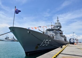 Australian warship transits Taiwan Strait, tracked by China’s navy