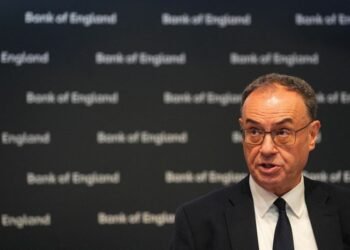 Bank of England governor speaks after close vote to hold rates