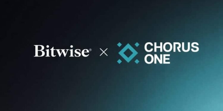 Bitwise acquires Chorus One to expand institutional staking business