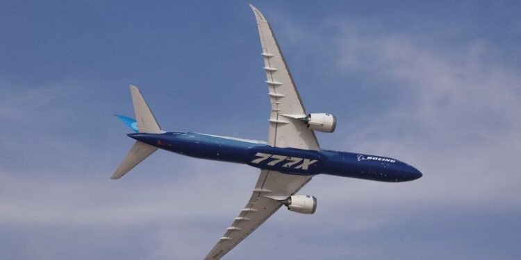 Boeing plans first flight of production 777X in April, document shows