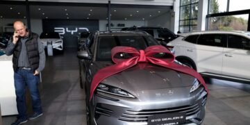 China’s BYD vehicle sales fall for fifth month in a row