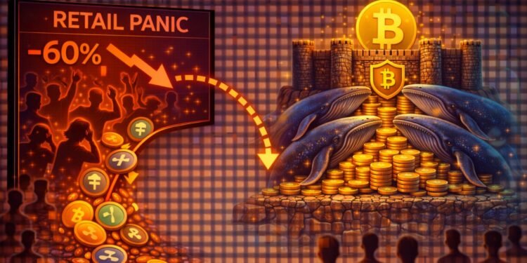 Crypto Whales Build A ‘Fortress Floor’ As Retail Panic Sells The Altcoin Sector