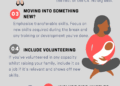 An infographic explaining how a stay-at-home mum can write a CV