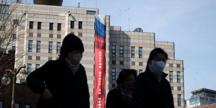 South Korea urges Russian embassy to remove ’victory’ banner as Ukraine war anniversary nears