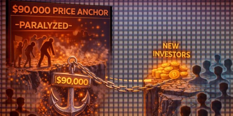 The $90,000 Anchor: Decoding The Price Gap That Is Paralyzing Bitcoin’s Newest Investor Cohort