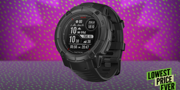The Garmin Instinct Solar 2X Tactical Watch Is $200 Off Right Now