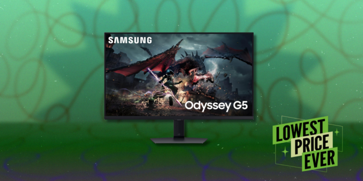 The Samsung Odyssey G50D Gaming Monitor Is Nearly 50% Off Right Now