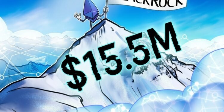 BlackRock’s Staked ETH ETF Sees $15.5M on Debut