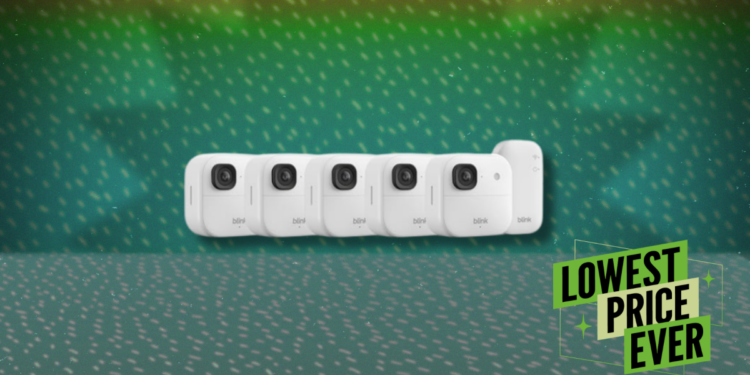 Blink's New 2K Outdoor Camera Five-Pack Is Over $100 Off Right Now