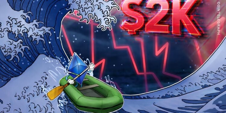 Ethereum Loses $2K as Traders Expect a Deeper Correction in ETH Price