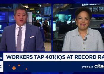 Financial stress hits 401(k)s