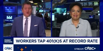 Financial stress hits 401(k)s