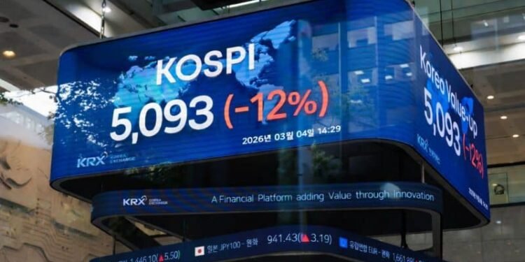 Korean stock market plunges 12% in historic one-day crash