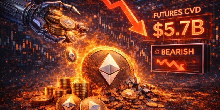 Smart Money Still Selling Ethereum? Futures CVD Shows $5.7B Bearish Pressure