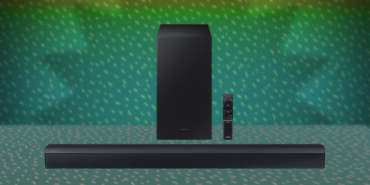 This Compact Samsung Soundbar/Subwoofer Combo Is on Sale for $140