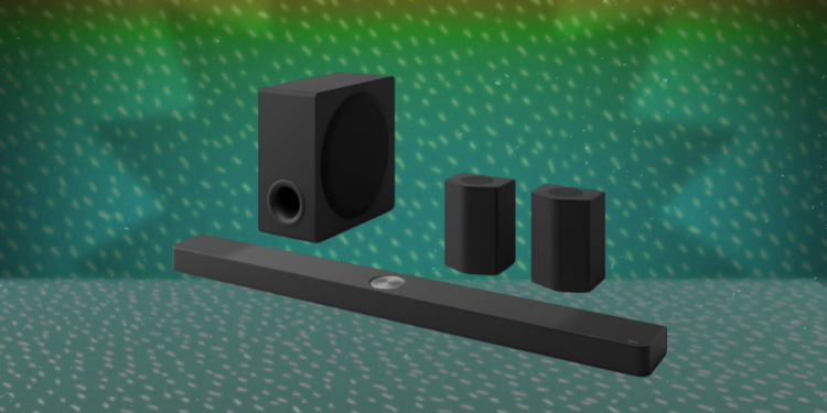 This LG Soundbar System With a Subwoofer and Rear Speakers Is Half Off Right Now