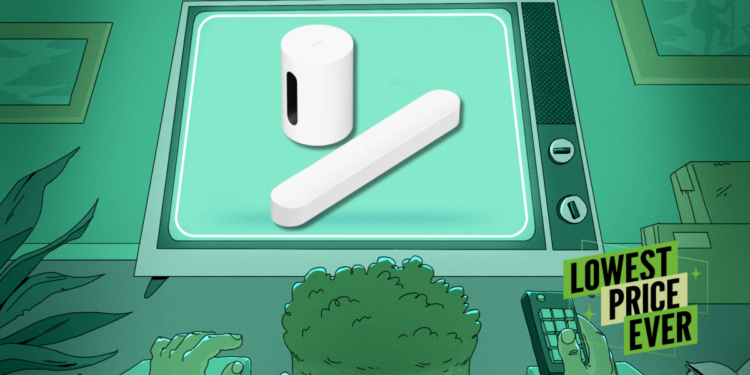 This Powerful Sonos Soundbar/Subwoofer Combo Is $250 Off Right Now