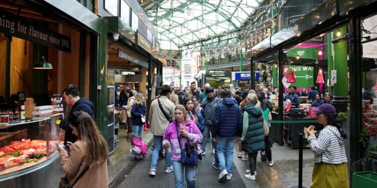 UK food prices and shop price inflation slow in February, survey shows