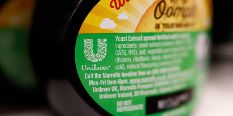 Unilever shift to beauty proceeds with talks to sell division that sells mayonnaise and Marmite