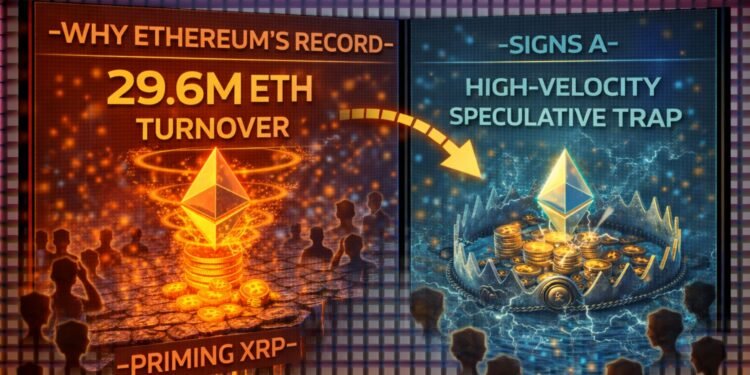 Why Ethereum’s Record 29.6M ETH Turnover Signals A High-Velocity Speculative Trap