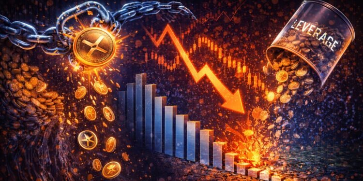 XRP Open Interest Collapses To 2024 Lows As Leverage Exits The Market