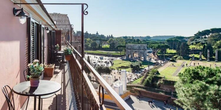 7 Rome Airbnbs Where You Can Wake Up to Views of the Colosseum