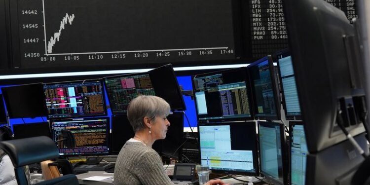 European shares slide on Mideast worries; ECB, BoE in focus