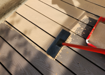How to Paint Your Deck With a Push Broom