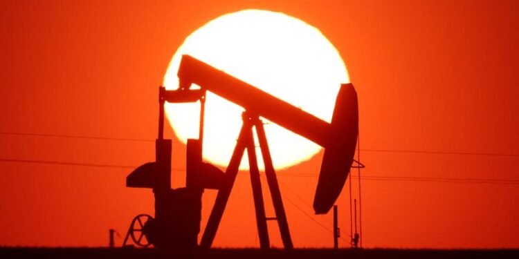 Oil prices end volatile session mixed but up sharply for the week on supply worries