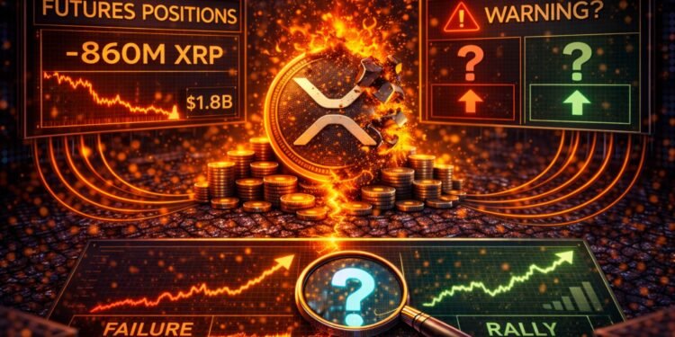 Over 860 Million XRP in Futures Positions Just Vanished – Warning Or Opportunity?