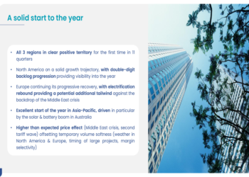 Rexel Q1 2026 slides: all regions return to growth after 11 quarters