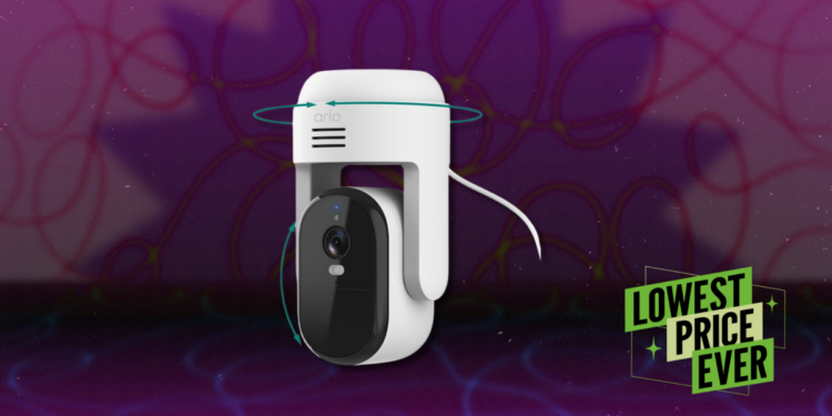 The Arlo Essential Pan Tilt Security Camera 2K Is 70% Off Right Now